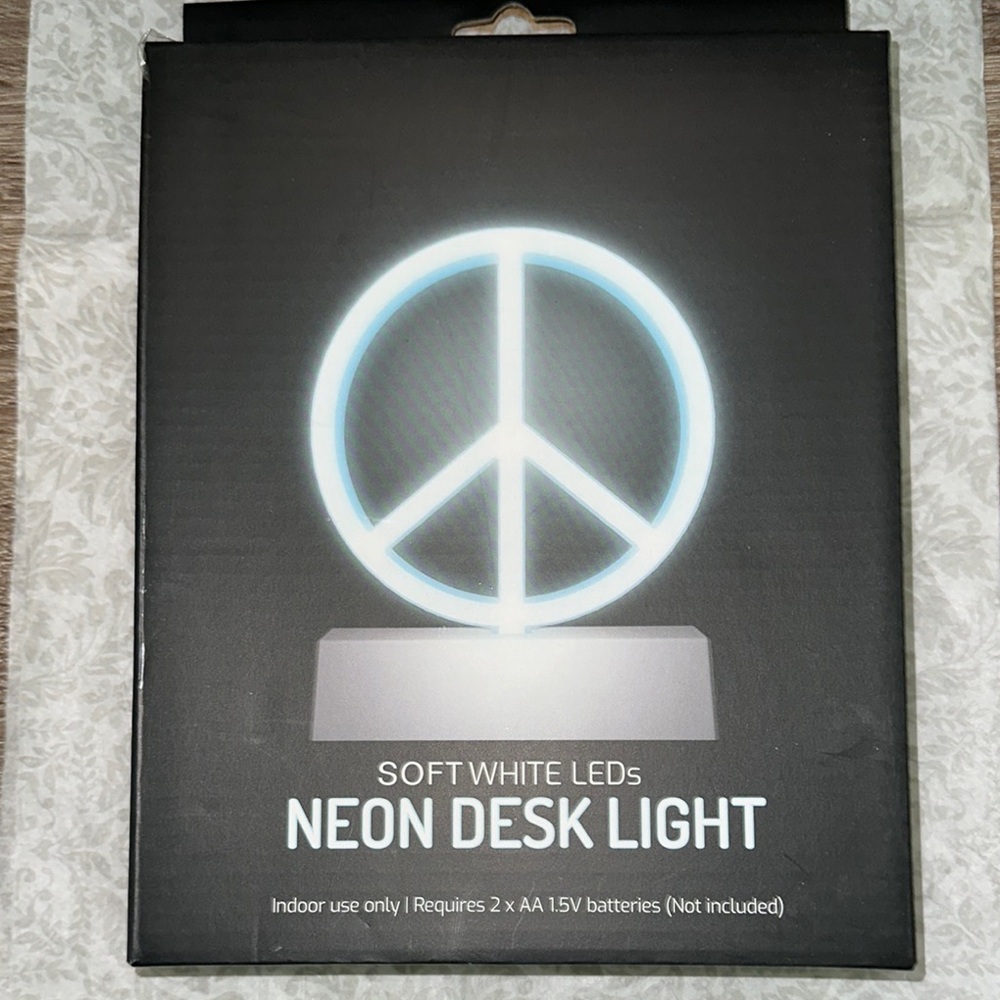Neon Desk Light with Soft White LEDs